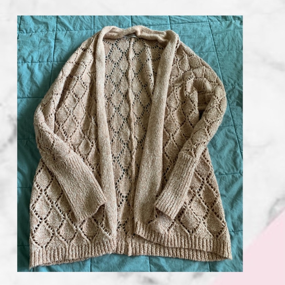 Pinkish-beige cardigan